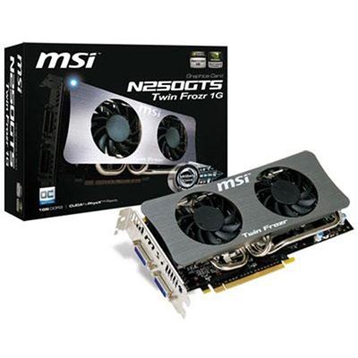 MSI Military Class 1 GB GDDR3 RAM Twin Frozr Cooler Graphics Card N250GTS Twin Frozr 1G
