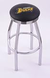 Anaheim Ducks Single Rung Flat Ring Chrome Swivel Bar Stool