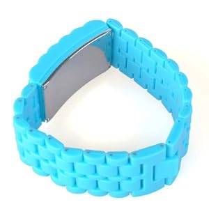 Neewer 3x Blue Red LED Men/Women Digital Lava Fashion Strap Band Wrist Watch