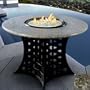 LaCosta - Black - Fire Pit - Bronze Glass - Pebble Granite - LP Gas
