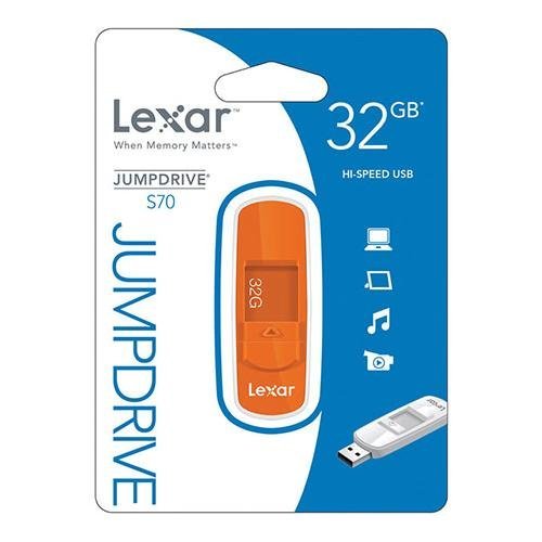 Lexar JumpDrive S70 32 GB USB Flash Drive LJDS70-32GASBNA - Orange