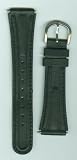 Genuine TIMEX Mens Black Leather Strap, wide end-piece 19mm, width 16mm, length 6 -3/4in