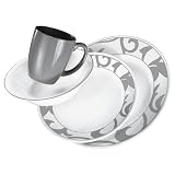 Corelle Vive Muse Grey 16-pc. Dinnerware Set