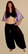 Black Silk Harem Pants