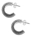 Earrings, 'Snakeskin Hoops' 1 W 1 L