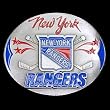 New York Rangers Enameled Belt Buckle - NHL Hockey Fan Shop Sports Team Merchandise