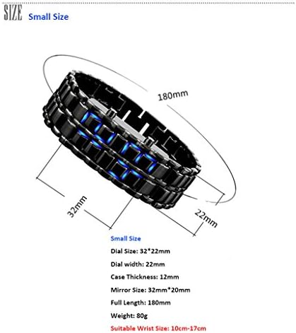 Fashion Unisex Lava Style Iron Samurai Silver Bracelet Japanese Inspired LED Digital Sport Casual Wrist Watches