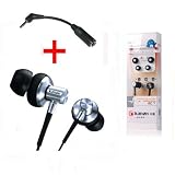 Electronics : TeckNet 2.5mm to 3.5mm Stereo Adapter with Line Features and Kanen EC9 In Ear Sound Isolating Stereo Earphones
