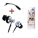 TeckNet 2.5mm to 3.5mm Stereo Adapter with Line Features and Kanen EC9 In Ear Sound Isolating Stereo Earphones