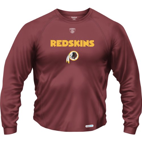 Reebok Washington Redskins Sideline Authentic Long Sleeve Speedwick T-Shirt Small
