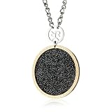 vintage pendants for necklaces REBECCA Half Moon Ro