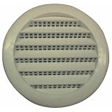 Maurice Franklin 3In Round White Plastic Louver PLW100 3