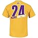 Kobe Bryant Los Angeles Lakers #24 NBA Men's Record Holder Player T-Shirt Gold
