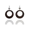 6.5cm Holz B�gel Ohrclips