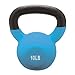 Champion Barbell Vinyl Coated Kettlebell, Light Blue, 10-Pound