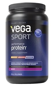 Vega Sport Performance Protein, 29 oz Tub, Berry (FFP)