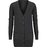 FULL TILT Girls Boyfriend Cardigan - Charcoal