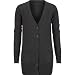 FULL TILT Girls Boyfriend Cardigan - Charcoal