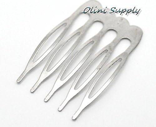 30 Pcs - Silver Tone Hair Combs 1" X 1.5", Hair Accessory, Hair Combs, Small Hair Combs, Hair Findings