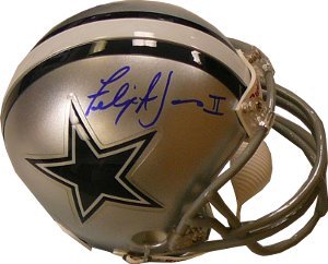 Felix Jones Signed Dallas Cowboys Replica Mini Helmet- Jones Hologram