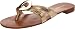 Nine West Women's Racket Thong Sandal,Light Gold,6.5 M US