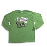 Mis Tee V-Us - Boys Long Sleeve Tee Shirt, Green