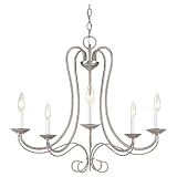 Sea Gull Lighting 3116-962 Scandia Five-Light Chandelier, Brushed Nickel Finish