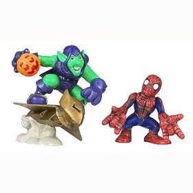 Marvel Super Hero Squad - Green Goblin and Spider-Man Action Figures