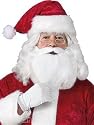Santa Wig & Beard Set with Hat and Glasses - Size: One size fits most adults