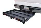 Electric Wheelchair Scooter 400 Lb Mobility Hitch Carrier Power with Two Anti-tilt and Loading Ramp