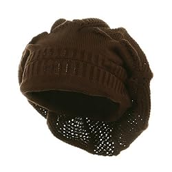 New Rasta Knitted without Brim Hat - Brown W27S24E