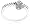 14k White Gold Diamond Dangle Heart Ring (1/4 cttw, H-I Color, I2 Clarity), Size 5