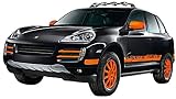 Schuco 452574100 - Porsche Transsyberia, Cayenne S, 1:87, schwarz / orange