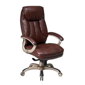 Leather Executive Chair - Saddle