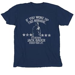24 Twenty-Four Jack Bauer Spared Your Life Navy T-shirt Tee