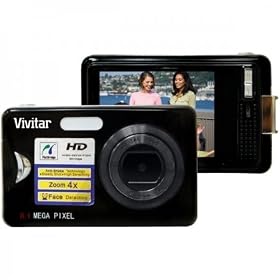 Vivitar V8025 8.1MP HD Super-slim Digital Camera with 2.4-Inch TFT LCD