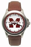 Mississippi State Bulldogs M State Rookie Leather Man's Watch