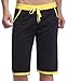 DESMIIT Men's Sport Elastic Waist Shorts Athletic Pants