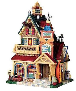 Lemax 95865 BIG Mountain Outfitters Porcelain Village Building 7"x10"
