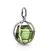 Millennium Collection Sterling Silver Spherical Cage Pendant with Caribbean Amber Cube