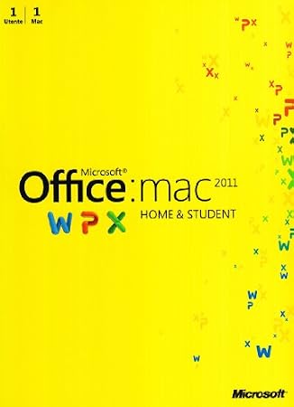Microsoft Office for Mac Home and Student 2011, Pacchetto italiano, 1 installazione