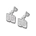 Dale Earnhardt Jr #88 SMALL 3/8 Sterling Silver BALL POST EARRINGS