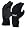 Tilos 3mm Titanium Velcro Closure PU Grip Gloves (X-Small)