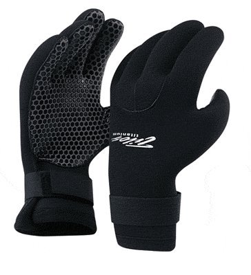 Tilos 3mm Titanium Velcro Closure PU Grip Gloves (Medium)