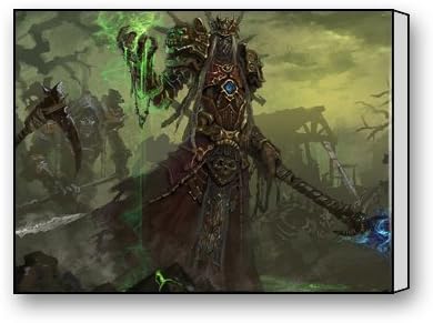 Funnyone Custom Modern Wall Art Decoration for Home Undead Warlock World Of Warcraft Canvas Prints
