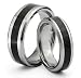 His & Her’s 8MM/6MM Tungsten Carbide Wedding Band Ring Set