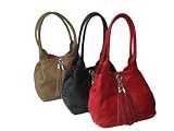 Soft Italian Leather/Suede Handmade Reversible Shoulder Bag