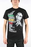 Bob Marley - Good Music Hits Adult T-Shirt in Black, Size: Medium, Color: Black
