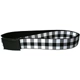 Buffalo Plaid - Black and White Web Belt