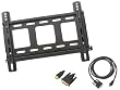 Pyle Super Flat Panel Wall Mount & Cable Package for Home/Office/Schools/Public -- PSW578UT 23" to 37" Ultra-Thin Flat Panel TV Wall Mount + PHDMDVI6 6FT HDMI Male to DVI Male Cable.